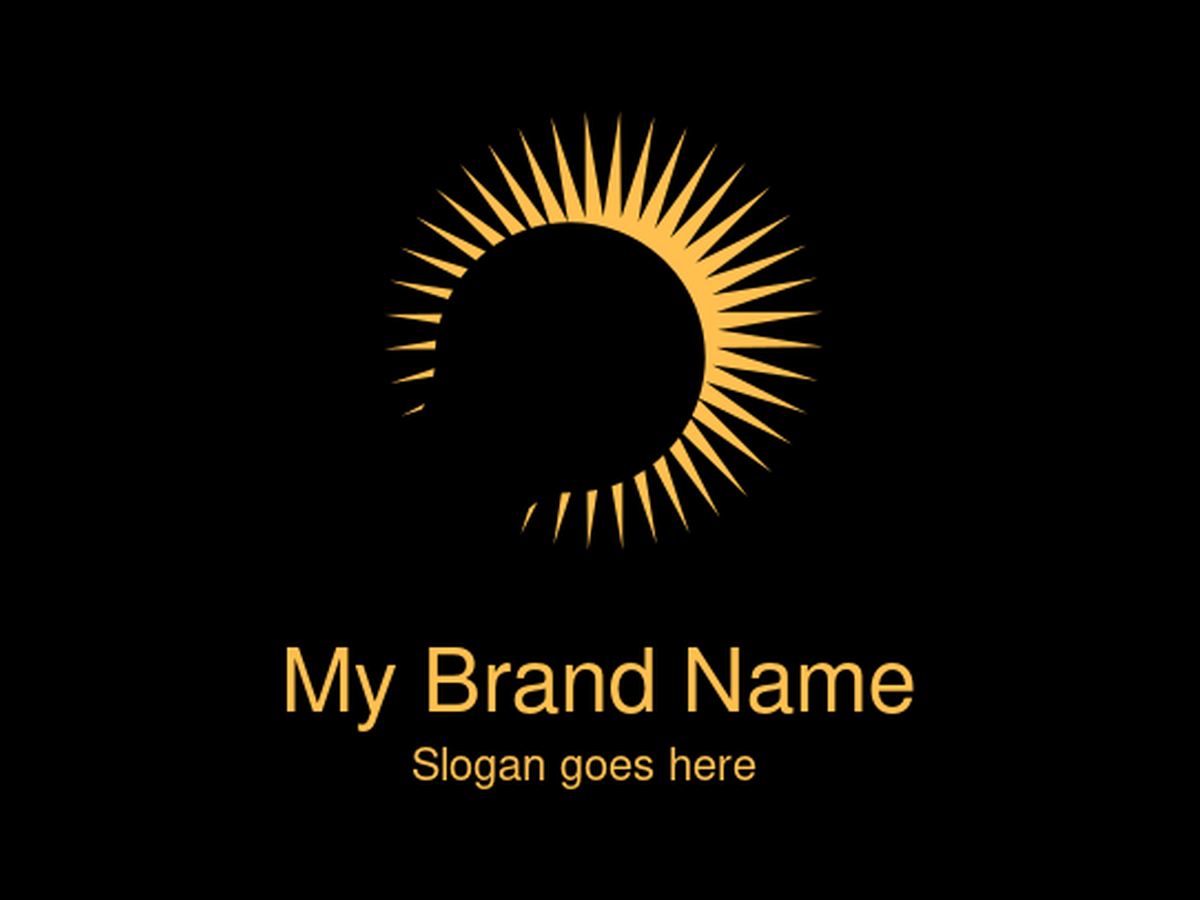 Light bulb ray Logo Design